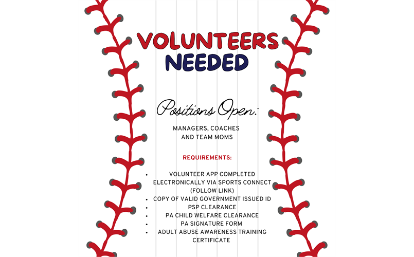 Looking For Volunteers